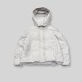 GU by UNIQLO Women's Heat Padded Stand Collar Detachable Hood Blouson (Lightweight Water Repellent/Windproof Winter/Snow Puffer Jacket) in White