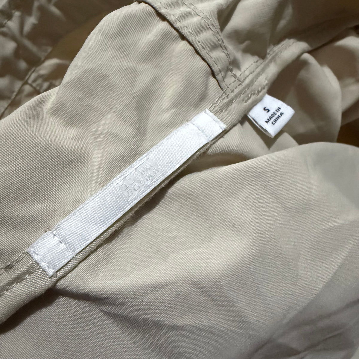 UNIQLO Women's Cotton Blend Parka (Lightweight Water Repellent/Windproof Utility/Outdoor Hooded Jacket) in Beige
