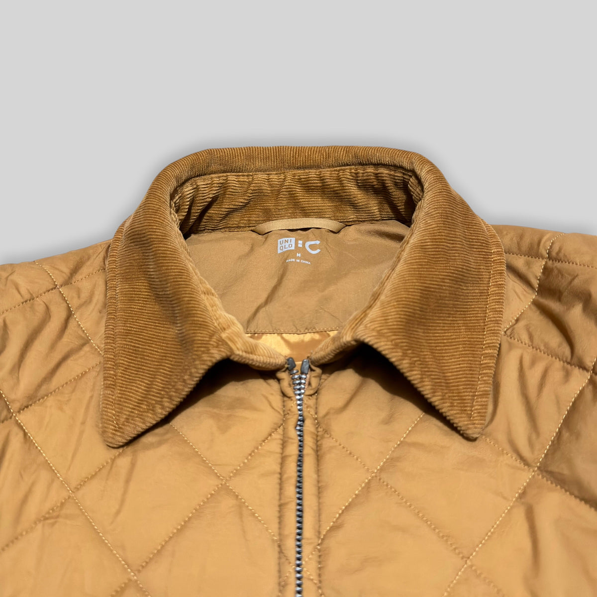 UNIQLO :C Women's Pufftech Padded Utility Zip Up Short Jacket (Lightweight Water Repellent/Windproof Winter/Snow Puffer Jacket) in Beige