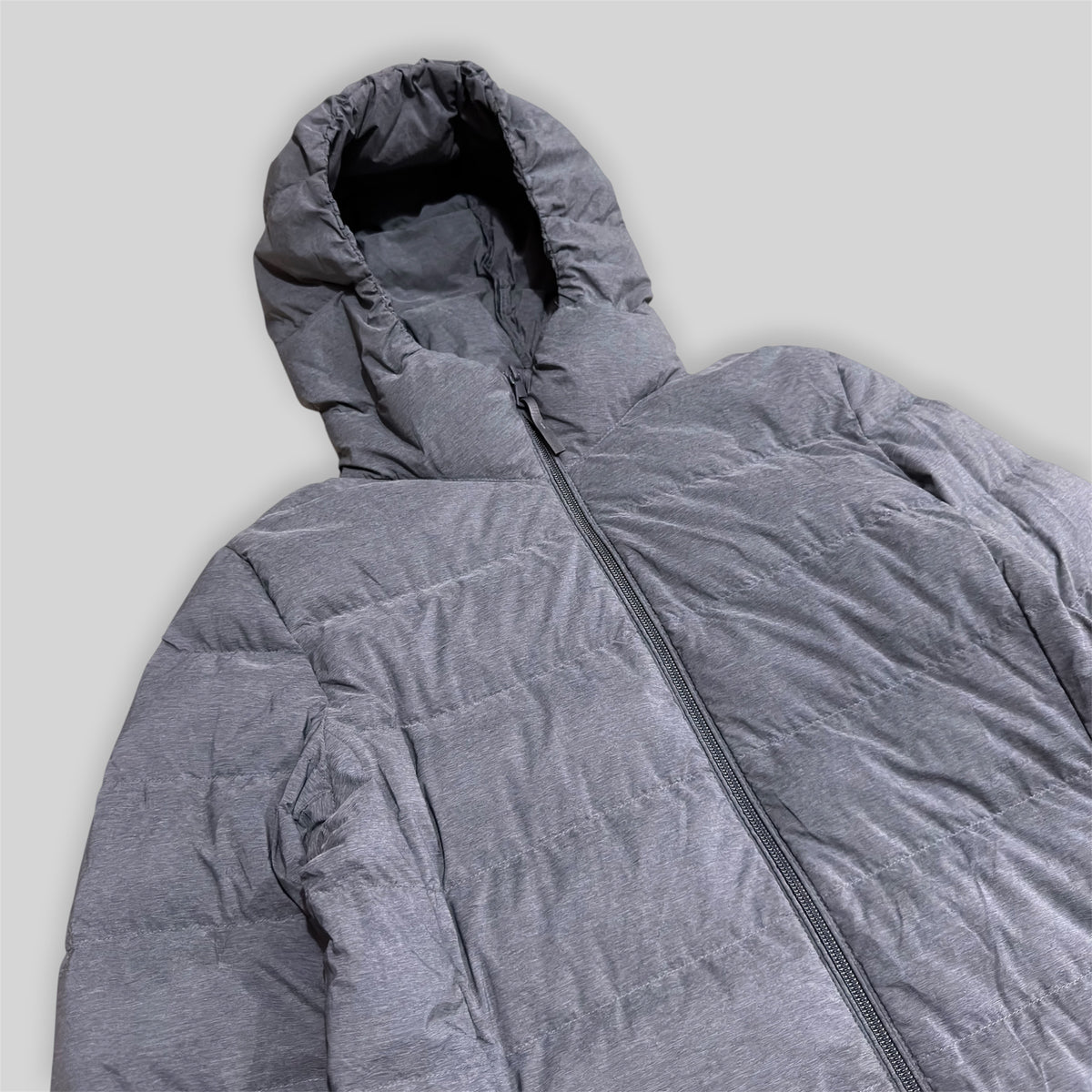 UNIQLO Women's Ultra Light Down Long Puffer Coat (Lightweight Nylon Water Repellent/Windproof Winter/Snow Padded Jacket) in Dark Gray