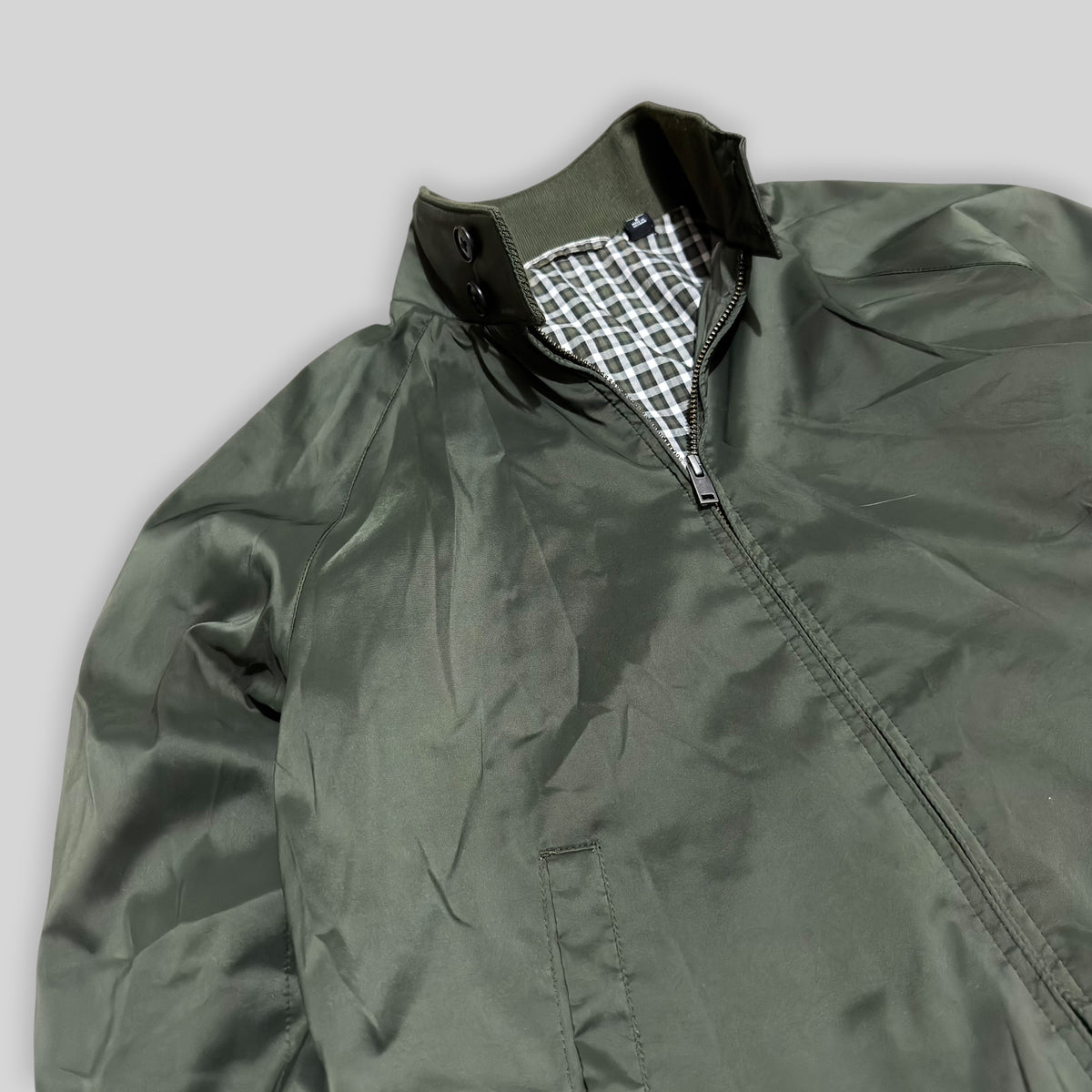 UNIQLO Men's Harrington Jacket (Swing Top Blouson) in Olive