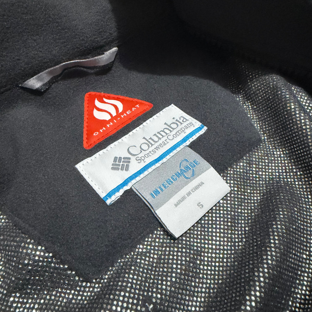 Columbia Omni-Heat Interchange Women's Fleece Multipocket Outdoor Warm Jacket in Dark Gray