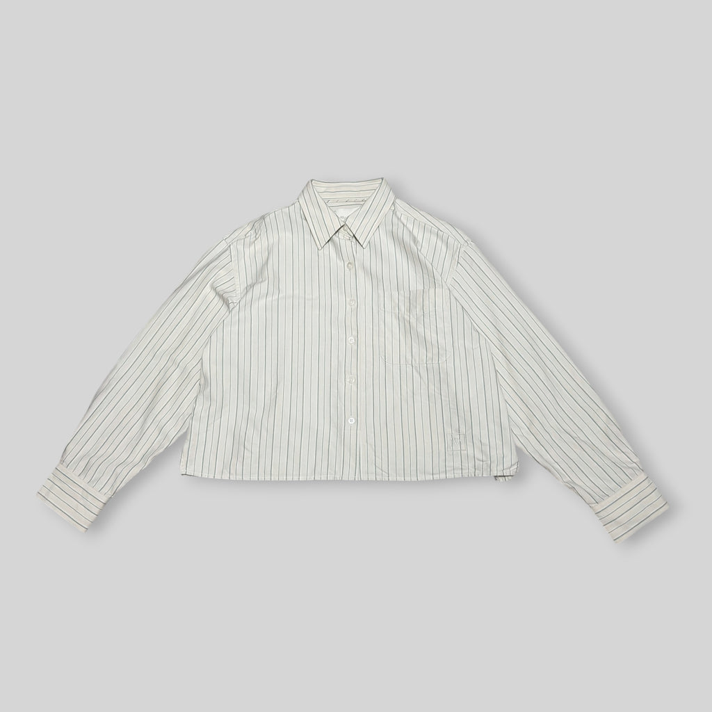 UNIQLO x JW Anderson Unisex Oxford Boxy/Cropped Short Long Sleeve Shirt in Beige