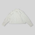 UNIQLO x JW Anderson Unisex Oxford Boxy/Cropped Short Long Sleeve Shirt in Beige
