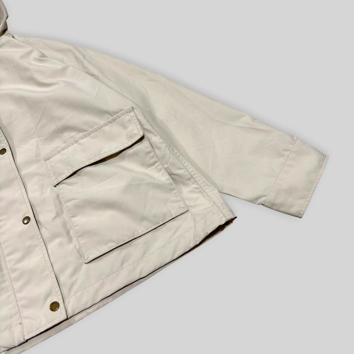 UNIQLO Women's Cotton Blend Parka (Lightweight Water Repellent/Windproof Utility/Outdoor Hooded Jacket) in Beige