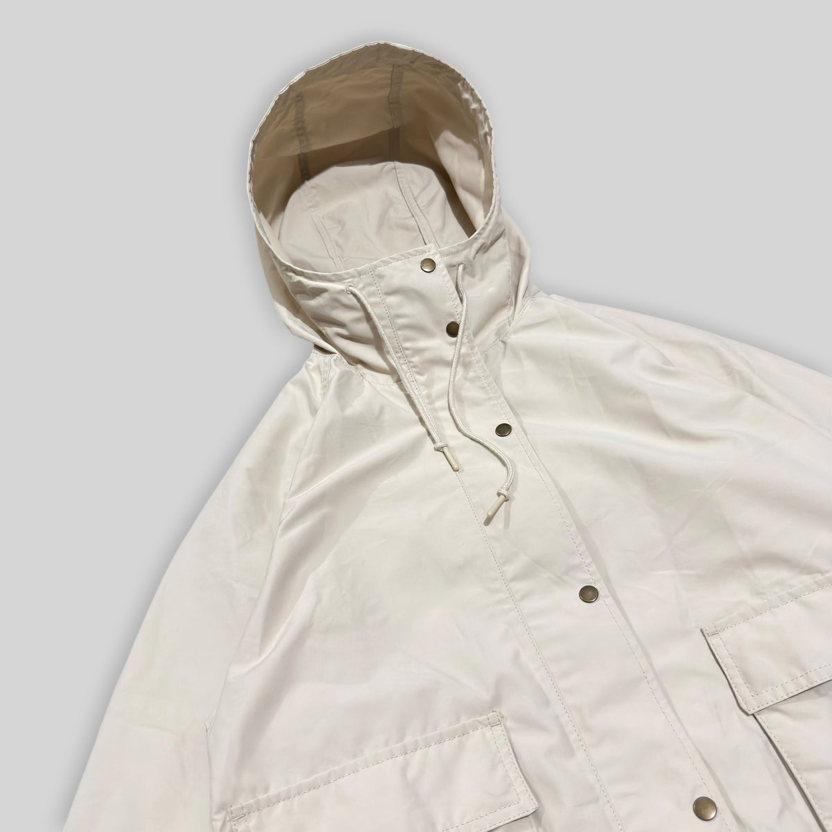 UNIQLO Women's Cotton Blend Parka (Lightweight Water Repellent/Windproof Utility/Outdoor Hooded Jacket) in Beige
