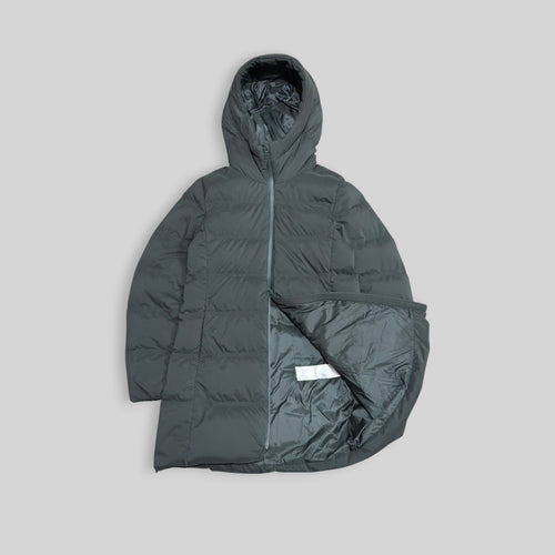 UNIQLO Women's Seamless Down Short Coat (Lightweight Nylon Water Repellent/Windproof Winter/Snow Puffer Jacket) in Dark Green