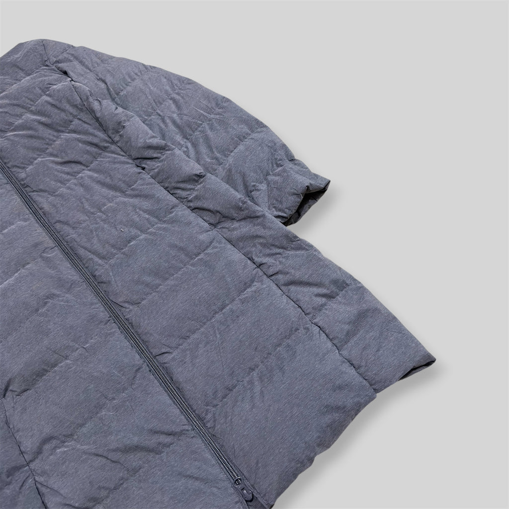 UNIQLO Women's Ultra Light Down Long Puffer Coat (Lightweight Nylon Water Repellent/Windproof Winter/Snow Padded Jacket) in Dark Gray